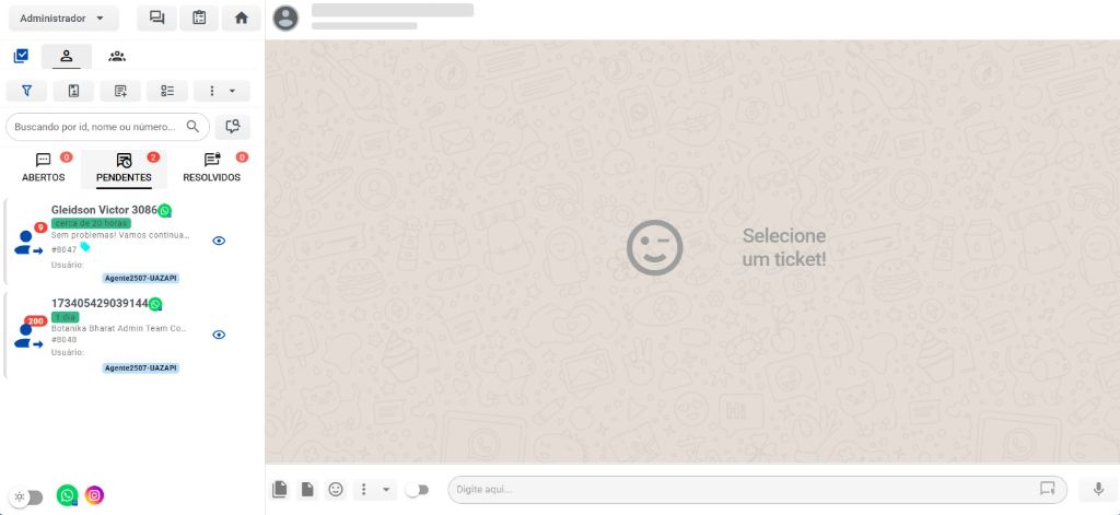 Chat de Atendimento WhatsApp